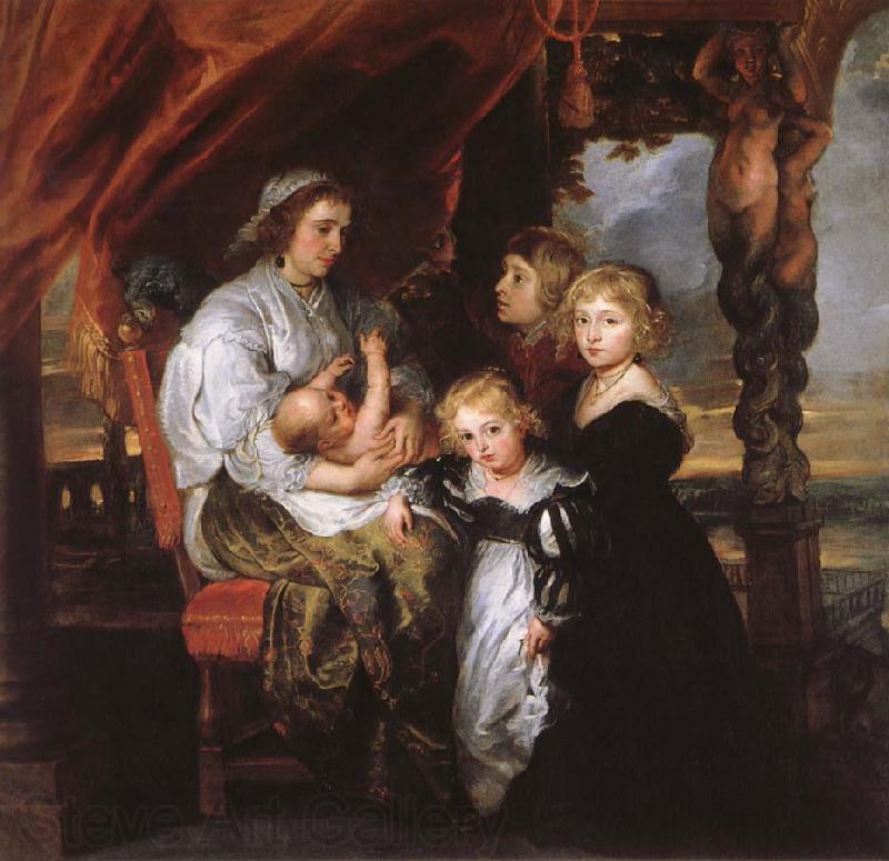Peter Paul Rubens Deborah Kip Sir Balthasar Gerbiers wife, and her children